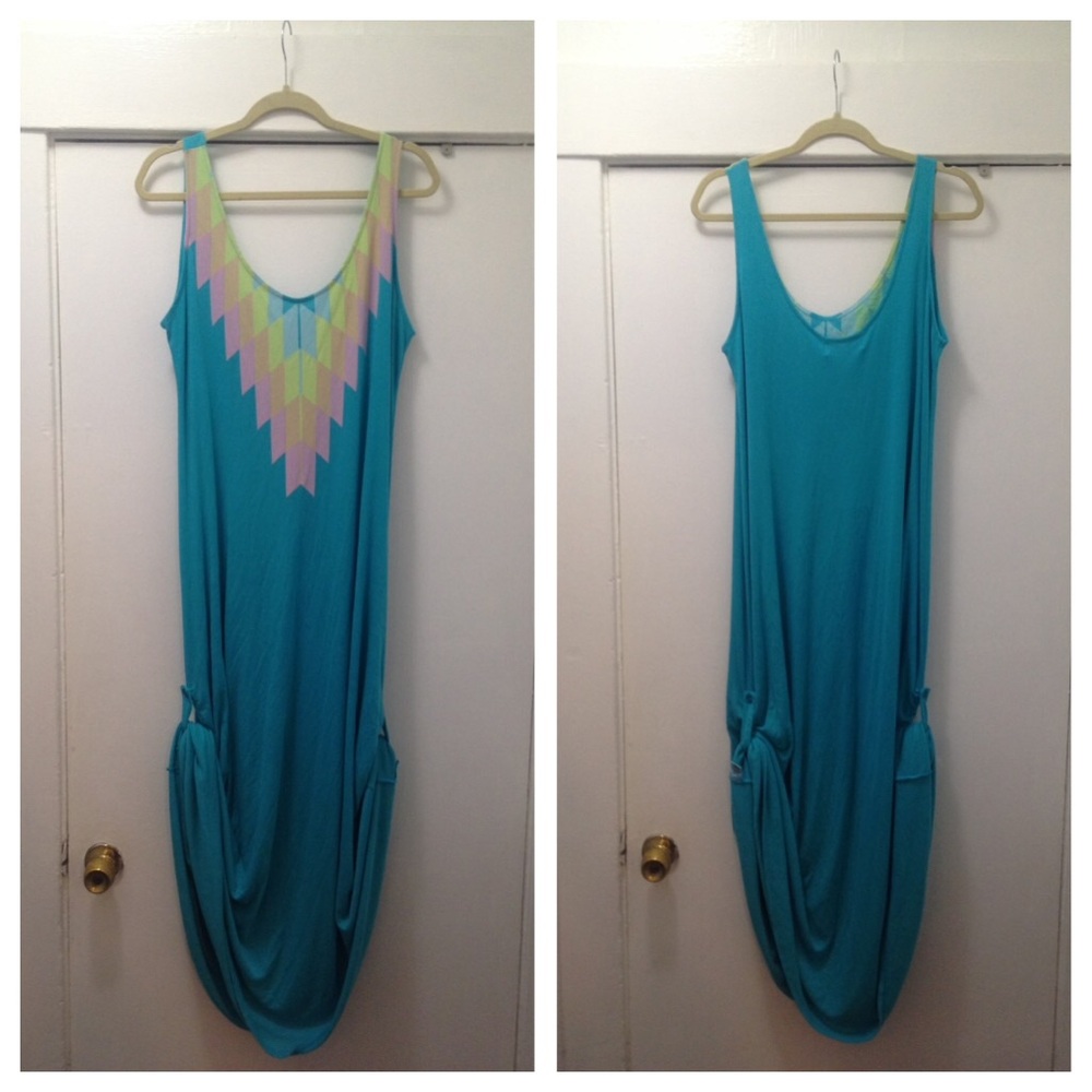 Vintage Y2K Wildfox Southwest grunge maxi in blue sz SM NWT new